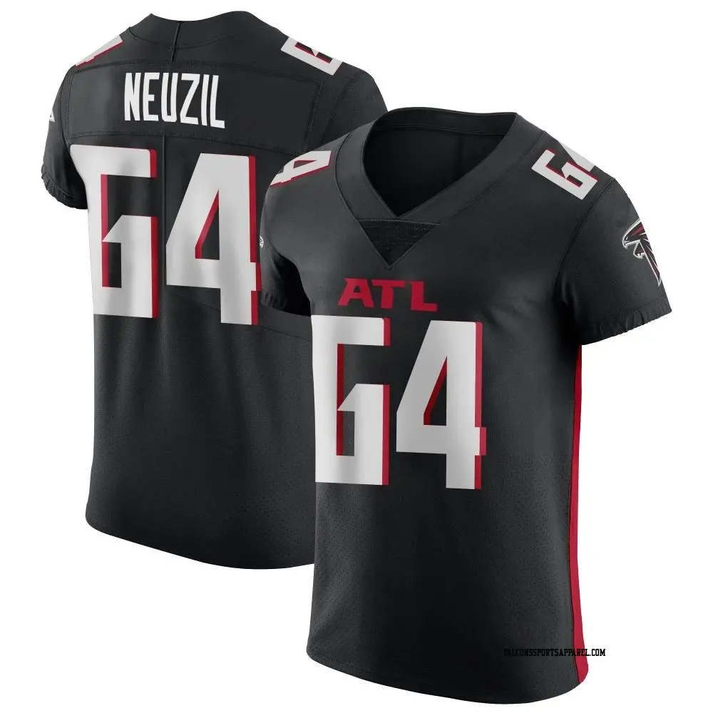Elite Black Men's Ryan Neuzil Atlanta Falcons Alternate Jersey