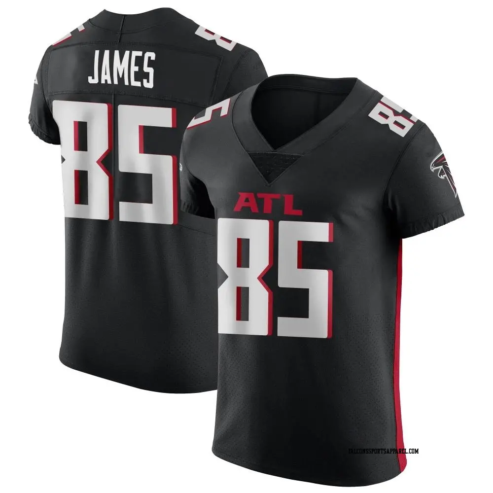 Elite Black Men's Tyshaun James Atlanta Falcons Alternate Jersey
