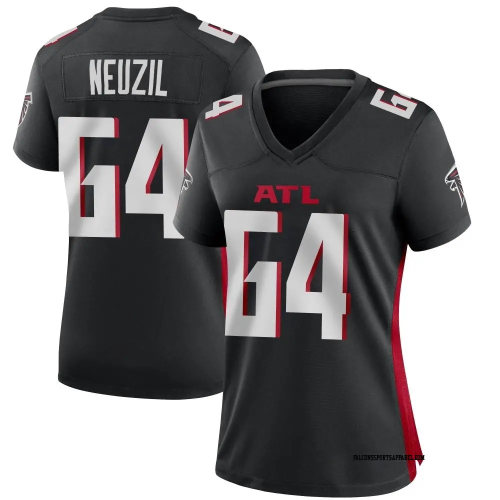 Game Black Women's Ryan Neuzil Atlanta Falcons Alternate Jersey