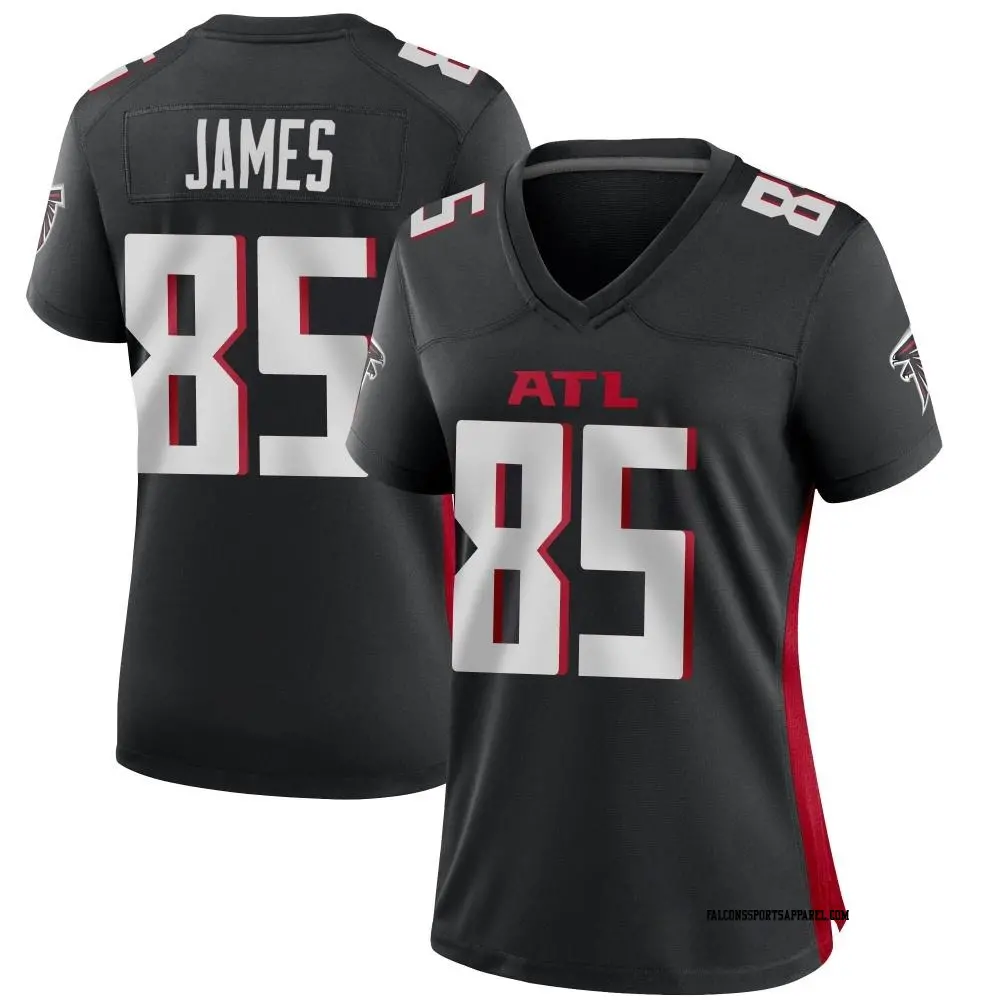 Game Black Women's Tyshaun James Atlanta Falcons Alternate Jersey