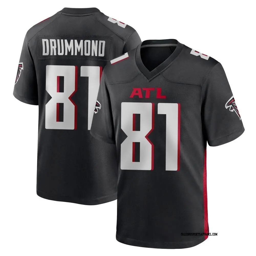 Game Black Youth Dylan Drummond Atlanta Falcons Alternate Jersey