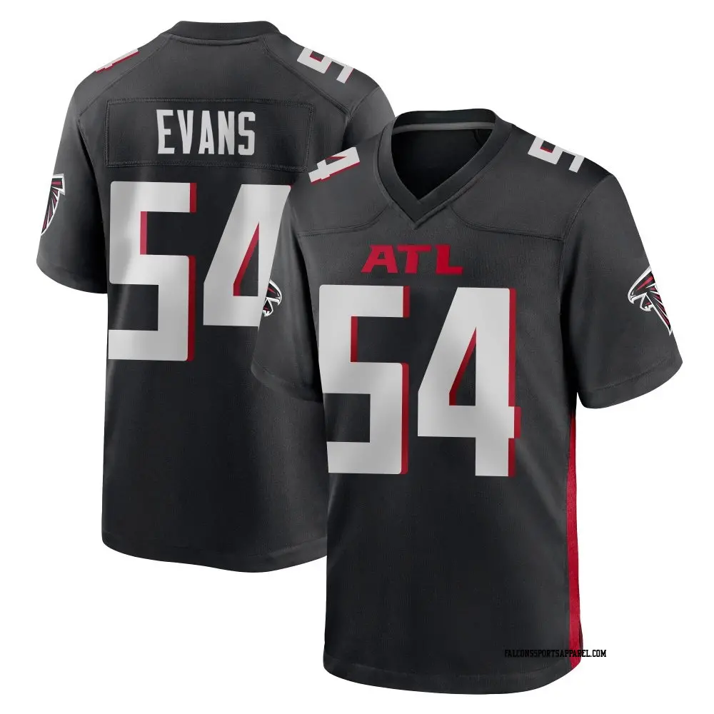 Game Black Youth Rashaan Evans Atlanta Falcons Alternate Jersey
