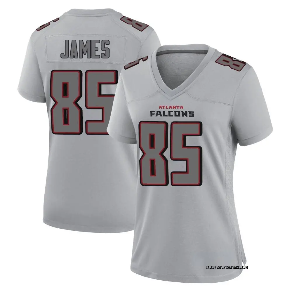 Game Gray Women's Tyshaun James Atlanta Falcons Atmosphere Fashion Jersey