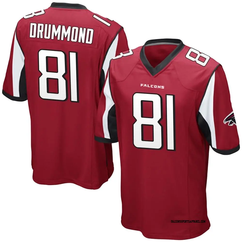 Game Red Men's Dylan Drummond Atlanta Falcons Team Color Jersey