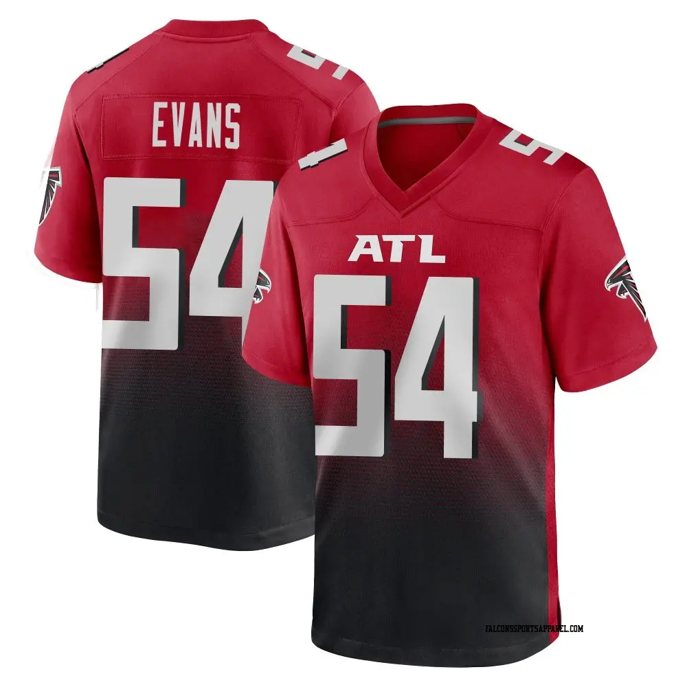 Game Red Men's Rashaan Evans Atlanta Falcons 2nd Alternate Jersey
