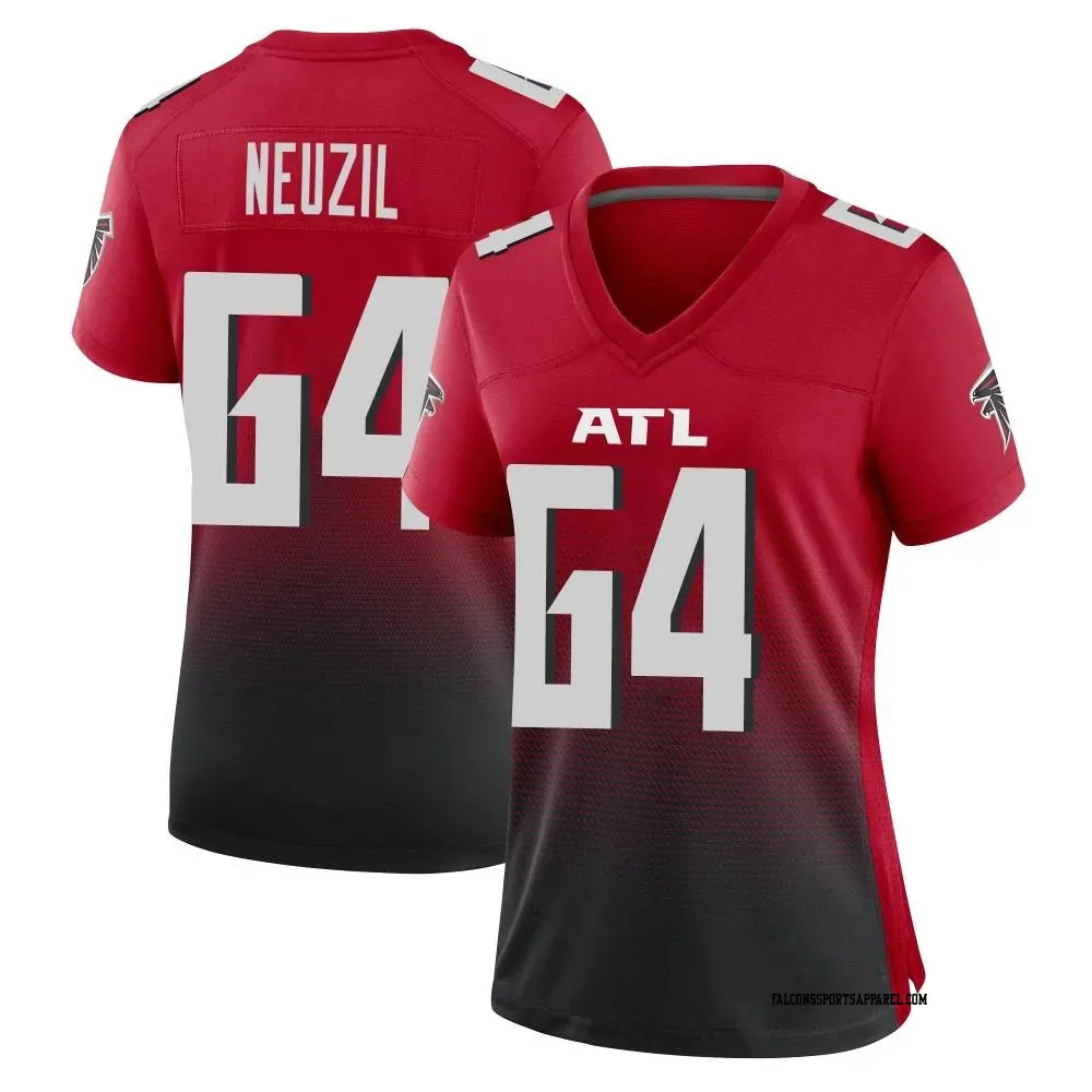 Game Red Women's Ryan Neuzil Atlanta Falcons 2nd Alternate Jersey