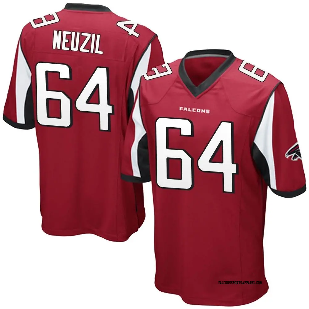 Game Red Youth Ryan Neuzil Atlanta Falcons Team Color Jersey