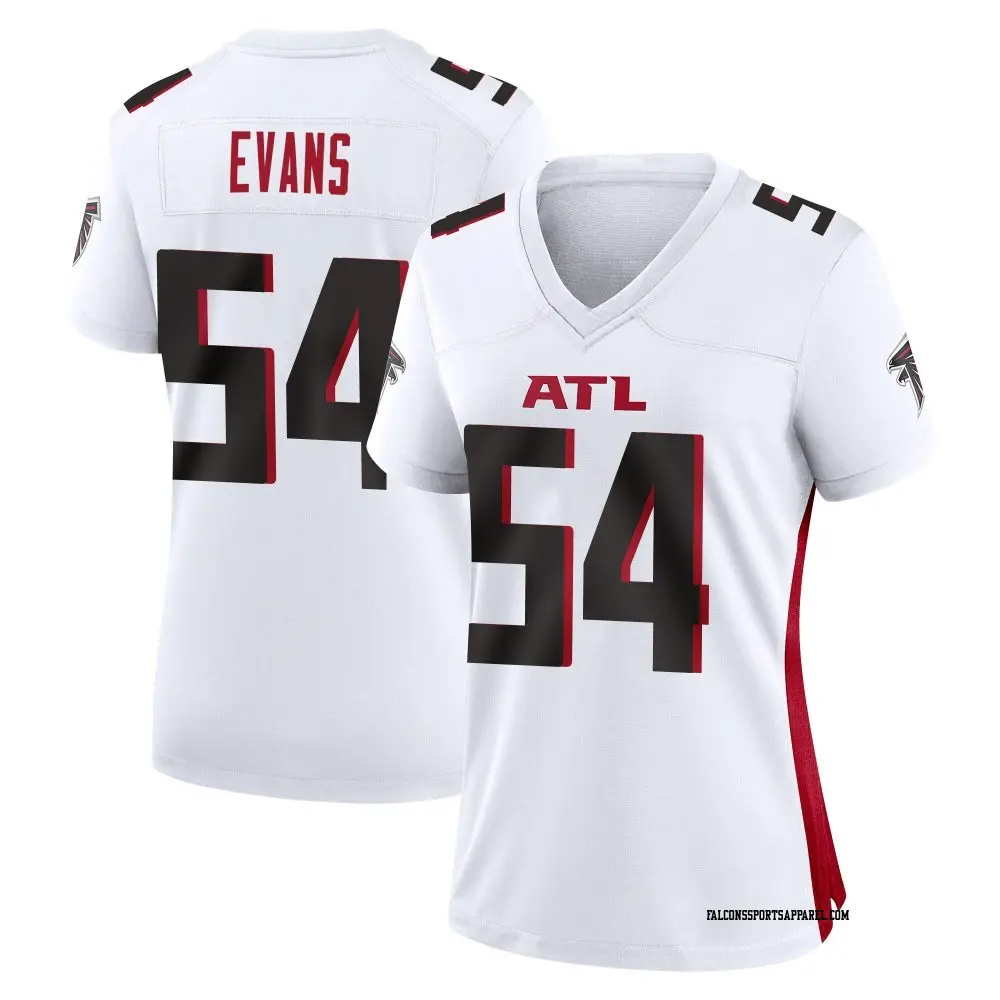 Game White Women's Rashaan Evans Atlanta Falcons Jersey
