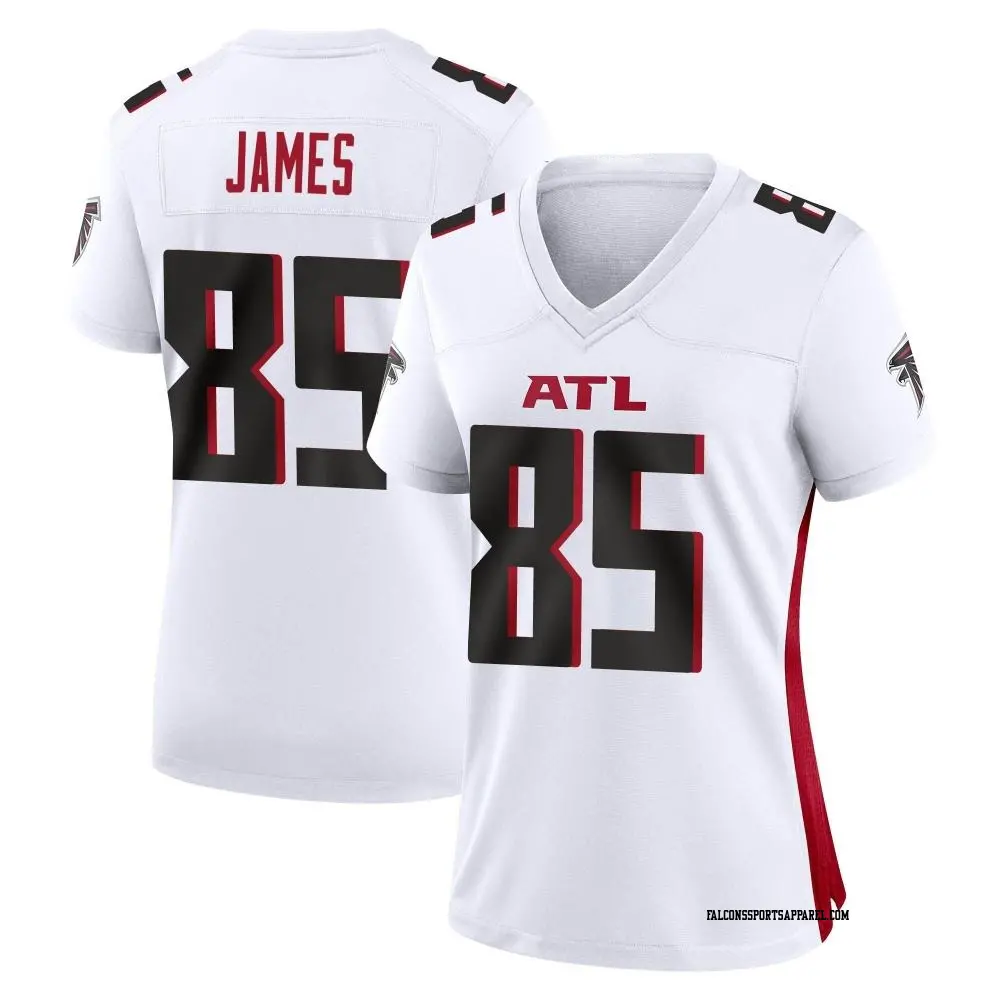 Game White Women's Tyshaun James Atlanta Falcons Jersey