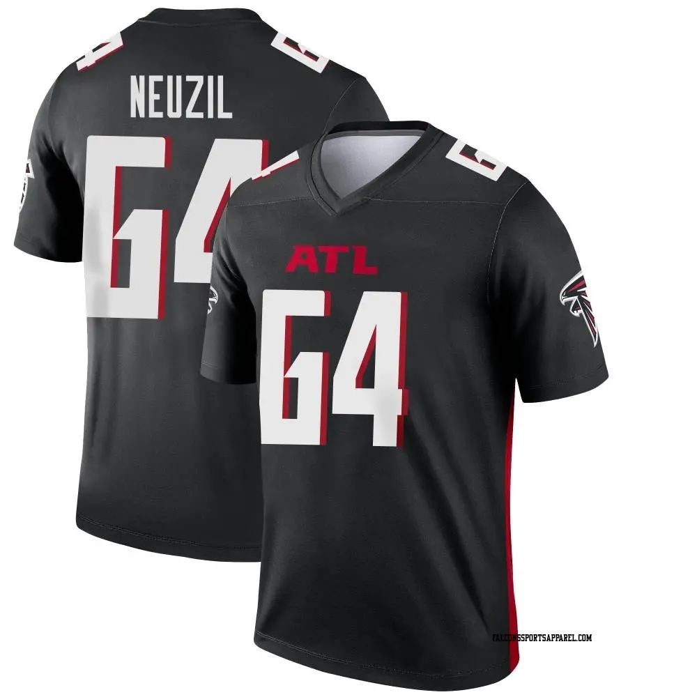 Legend Black Youth Ryan Neuzil Atlanta Falcons Jersey