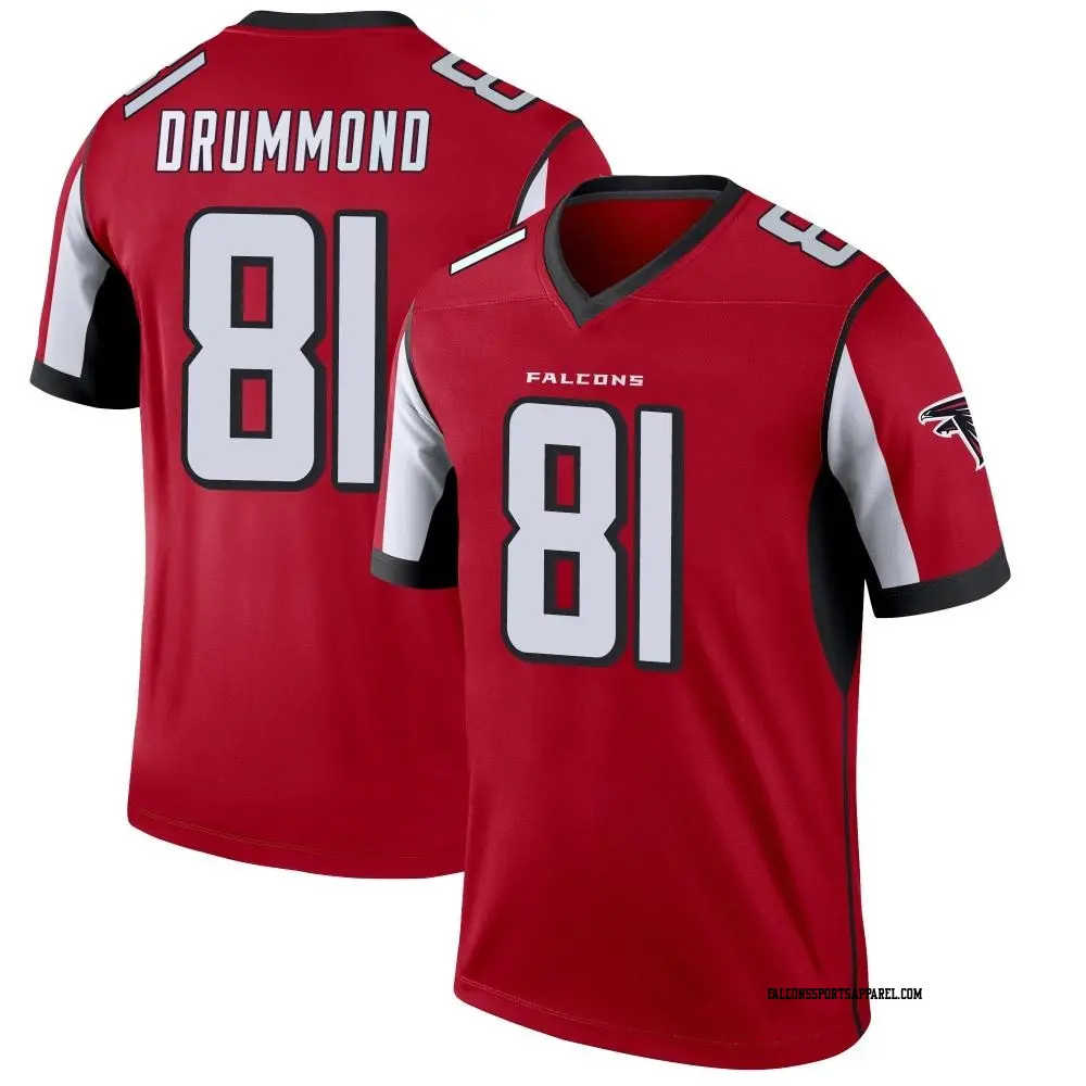 Legend Red Men's Dylan Drummond Atlanta Falcons Jersey