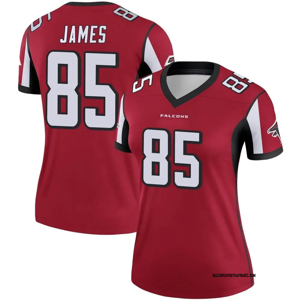 Legend Red Women's Tyshaun James Atlanta Falcons Jersey