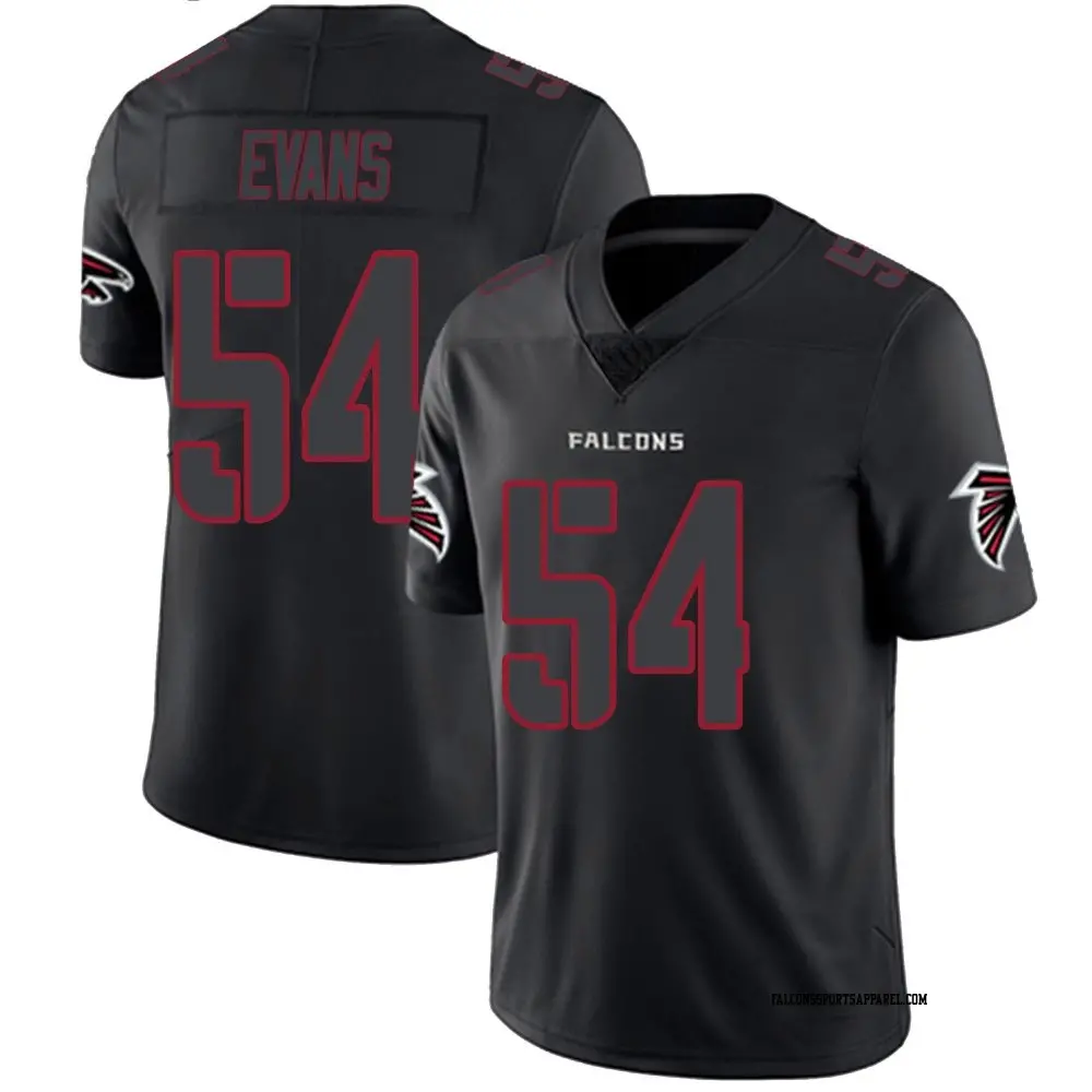 Limited Black Impact Men's Rashaan Evans Atlanta Falcons Jersey