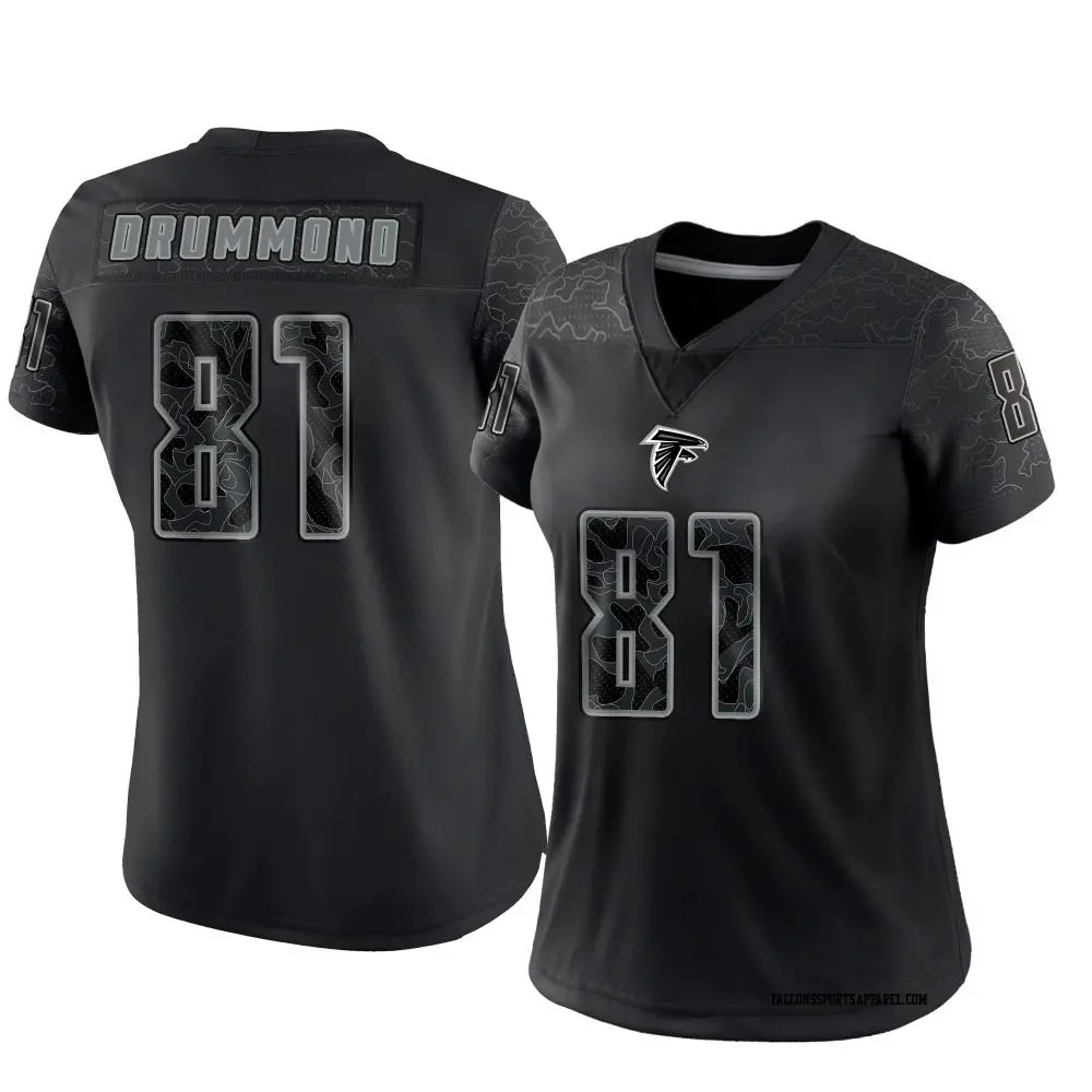 Limited Black Women's Dylan Drummond Atlanta Falcons Reflective Jersey