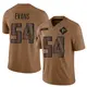 Limited Brown Youth Rashaan Evans Atlanta Falcons 2023 Salute To Service Jersey