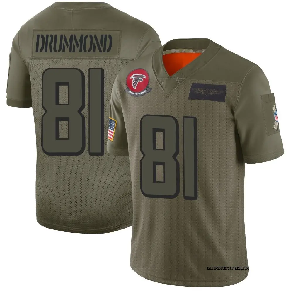 Limited Camo Men's Dylan Drummond Atlanta Falcons 2019 Salute to Service Jersey