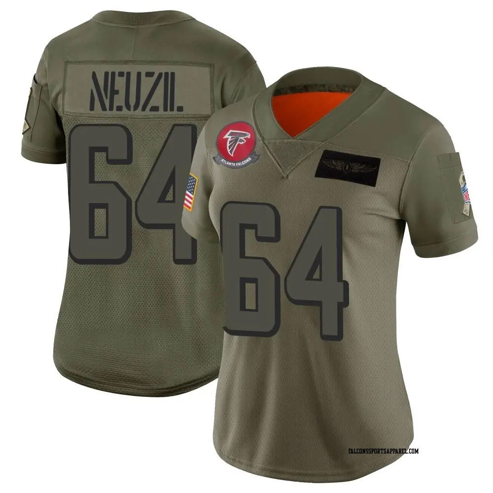 Limited Camo Women's Ryan Neuzil Atlanta Falcons 2019 Salute to Service Jersey