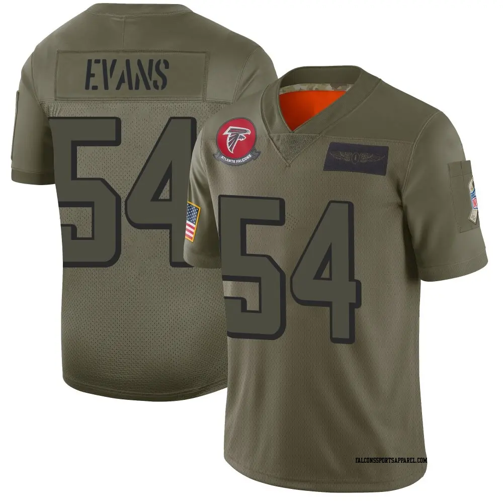 Limited Camo Youth Rashaan Evans Atlanta Falcons 2019 Salute to Service Jersey