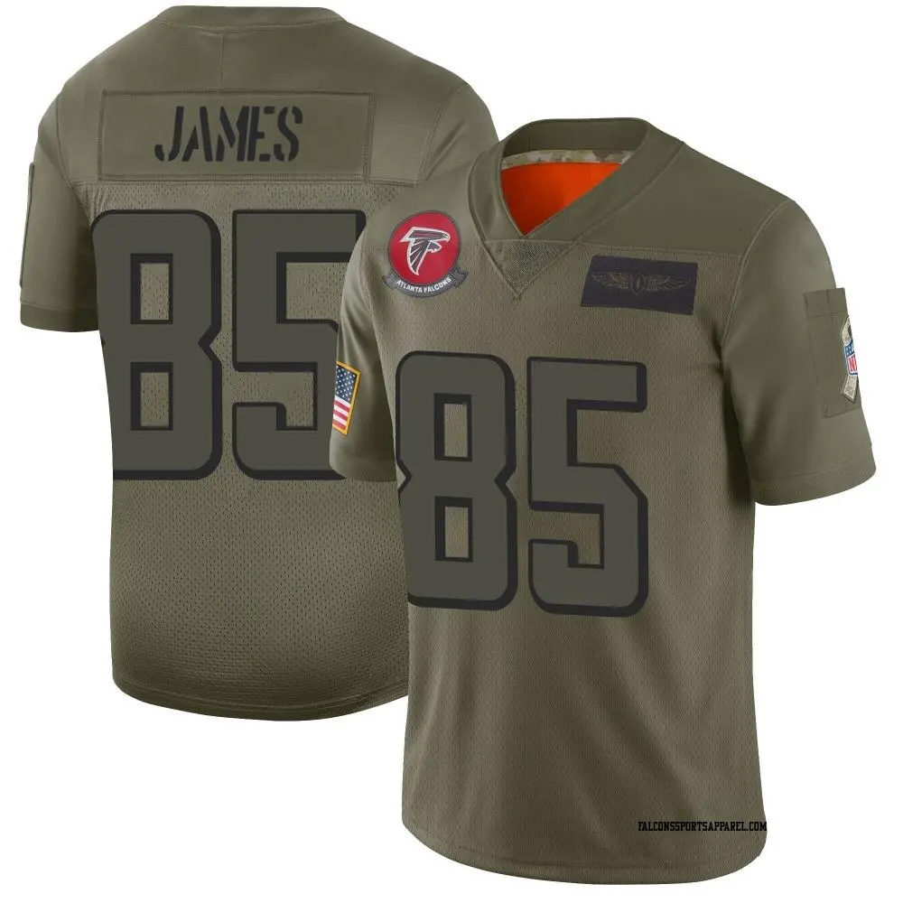 Limited Camo Youth Tyshaun James Atlanta Falcons 2019 Salute to Service Jersey