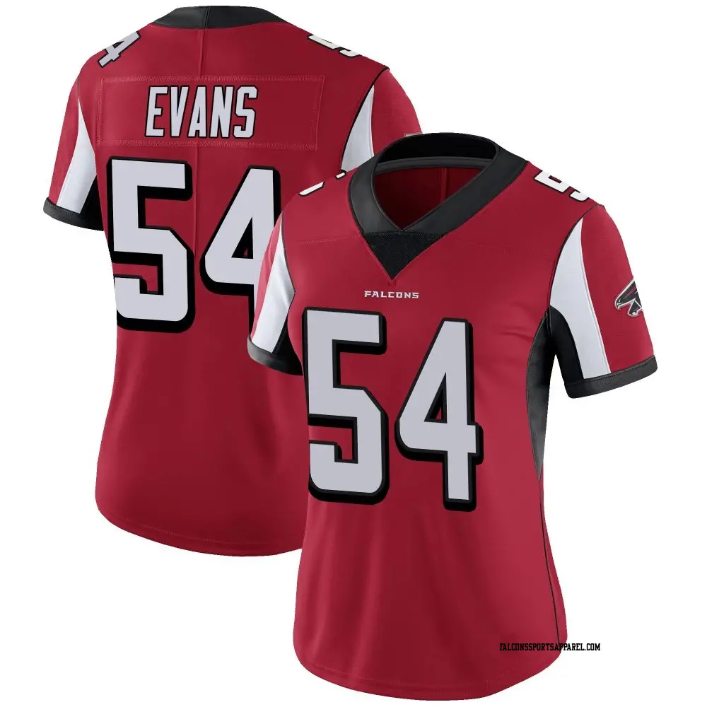 Limited Red Women's Rashaan Evans Atlanta Falcons Team Color Vapor Untouchable Jersey