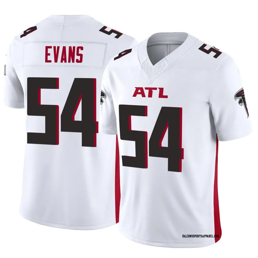 Limited White Men's Rashaan Evans Atlanta Falcons Vapor F.U.S.E. Jersey